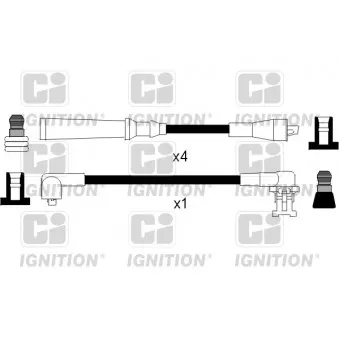 Kit de câbles d'allumage QUINTON HAZELL XC267