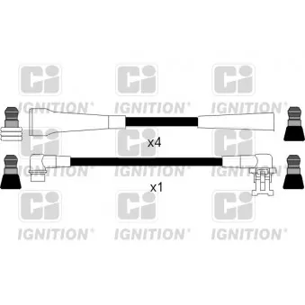 QUINTON HAZELL XC302 - Kit de câbles d'allumage