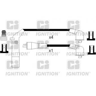 Kit de câbles d'allumage QUINTON HAZELL OEM 2750132C00