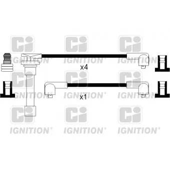 Kit de câbles d'allumage QUINTON HAZELL OEM 2244071Y26