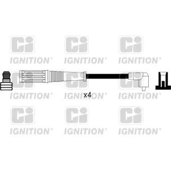 Kit de câbles d'allumage QUINTON HAZELL XC375 pour FIAT MAREA 1.4 80 12V - 80cv