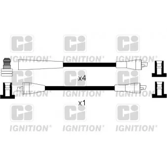 Kit de câbles d'allumage QUINTON HAZELL XC411