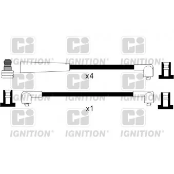 QUINTON HAZELL XC415 - Kit de câbles d'allumage