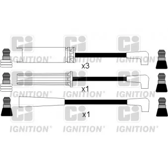 QUINTON HAZELL XC417 - Kit de câbles d'allumage