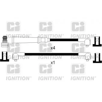 QUINTON HAZELL XC498 - Kit de câbles d'allumage