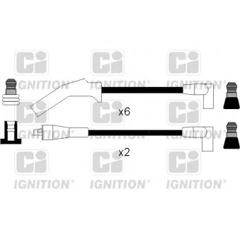 QUINTON HAZELL XC507 - Kit de câbles d'allumage