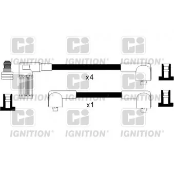 Kit de câbles d'allumage QUINTON HAZELL OEM 7716094