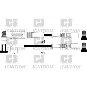 QUINTON HAZELL XC535 - Kit de câbles d'allumage