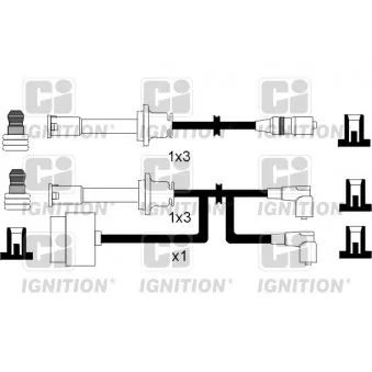 Kit de câbles d'allumage QUINTON HAZELL OEM 60569352