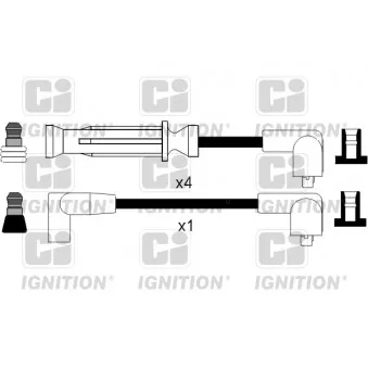QUINTON HAZELL XC616 - Kit de câbles d'allumage