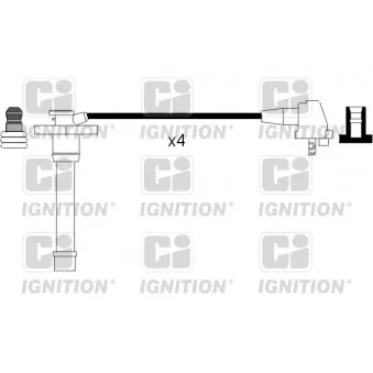 QUINTON HAZELL XC627 - Kit de câbles d'allumage