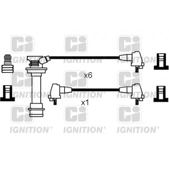 QUINTON HAZELL XC629 - Kit de câbles d'allumage