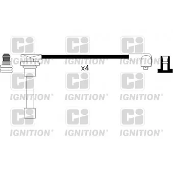 Kit de câbles d'allumage QUINTON HAZELL OEM GHT273