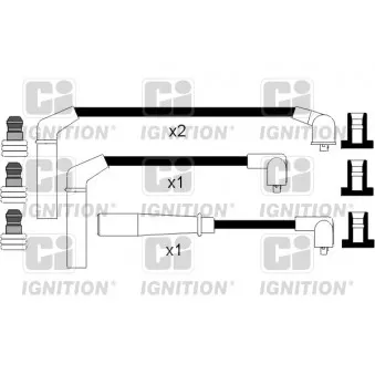 Kit de câbles d'allumage QUINTON HAZELL XC693