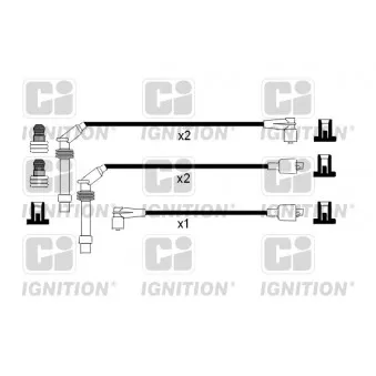 QUINTON HAZELL XC716 - Kit de câbles d'allumage