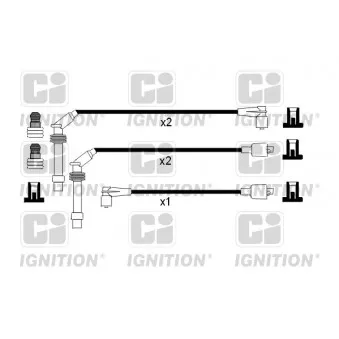 Kit de câbles d'allumage QUINTON HAZELL OEM 1282587