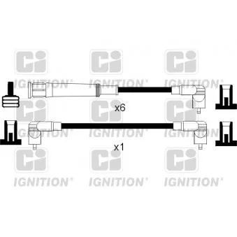 QUINTON HAZELL XC763 - Kit de câbles d'allumage