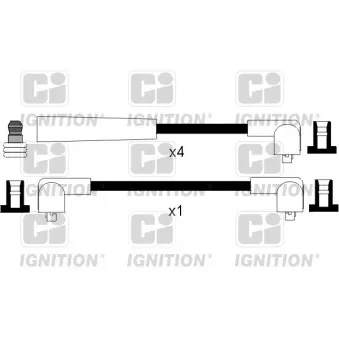 QUINTON HAZELL XC765 - Kit de câbles d'allumage