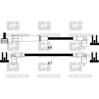 QUINTON HAZELL XC767 - Kit de câbles d'allumage