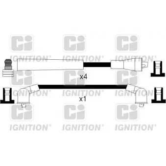Kit de câbles d'allumage QUINTON HAZELL XC770