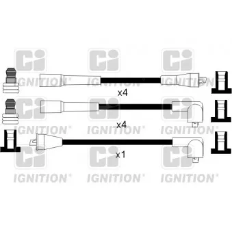 QUINTON HAZELL XC771 - Kit de câbles d'allumage