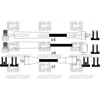 QUINTON HAZELL XC782 - Kit de câbles d'allumage