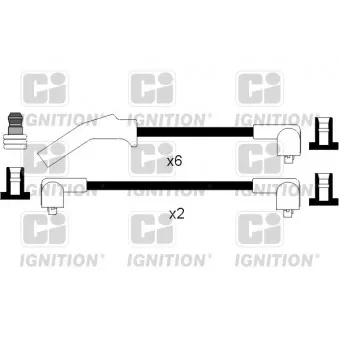 Kit de câbles d'allumage QUINTON HAZELL XC787