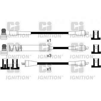 Kit de câbles d'allumage QUINTON HAZELL XC792