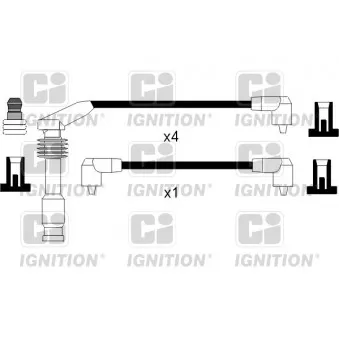 QUINTON HAZELL XC797 - Kit de câbles d'allumage
