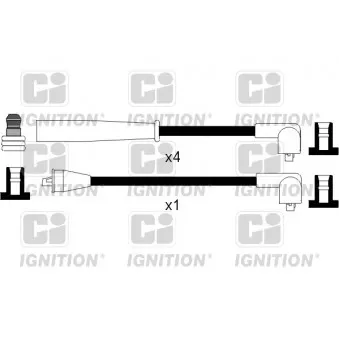 QUINTON HAZELL XC799 - Kit de câbles d'allumage