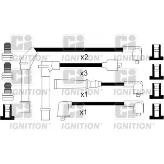 QUINTON HAZELL XC809 - Kit de câbles d'allumage