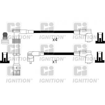 QUINTON HAZELL XC826 - Kit de câbles d'allumage