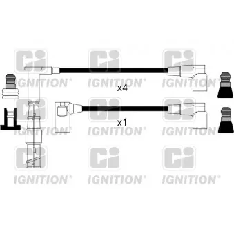 Kit de câbles d'allumage QUINTON HAZELL XC831