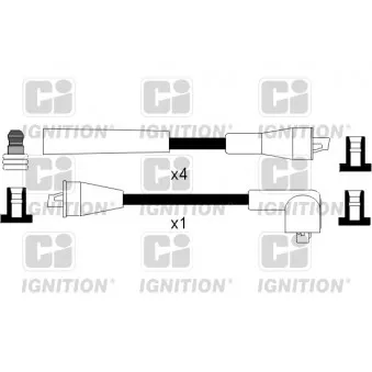 QUINTON HAZELL XC836 - Kit de câbles d'allumage