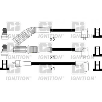 QUINTON HAZELL XC842 - Kit de câbles d'allumage