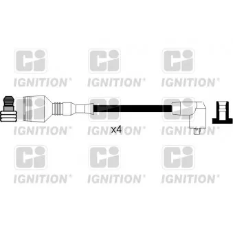 QUINTON HAZELL XC847 - Kit de câbles d'allumage