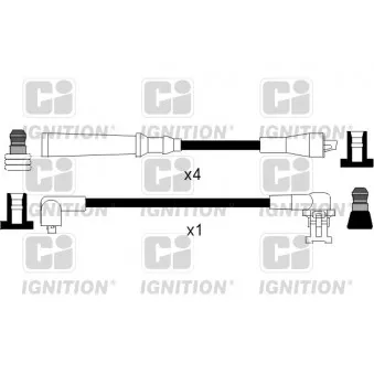 Kit de câbles d'allumage QUINTON HAZELL XC849