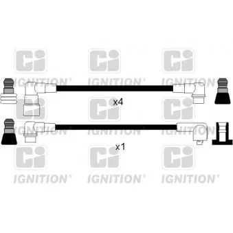 QUINTON HAZELL XC851 - Kit de câbles d'allumage