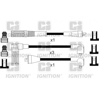 QUINTON HAZELL XC853 - Kit de câbles d'allumage