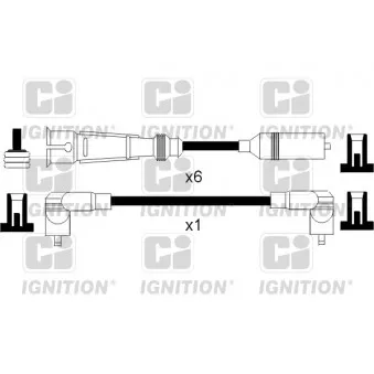 QUINTON HAZELL XC856 - Kit de câbles d'allumage