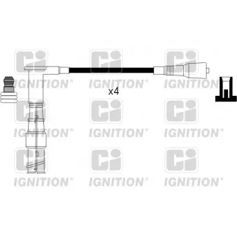 Kit de câbles d'allumage QUINTON HAZELL XC858 pour MERCEDES-BENZ CLASSE E E 200 - 136cv
