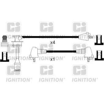 QUINTON HAZELL XC864 - Kit de câbles d'allumage