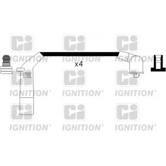 QUINTON HAZELL XC868 - Kit de câbles d'allumage