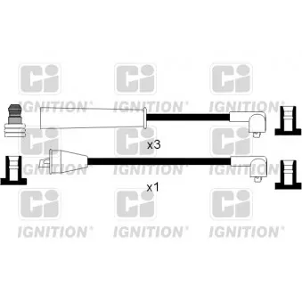 QUINTON HAZELL XC874 - Kit de câbles d'allumage