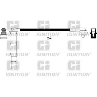 QUINTON HAZELL XC883 - Kit de câbles d'allumage