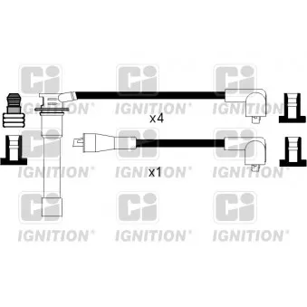 Kit de câbles d'allumage QUINTON HAZELL XC890