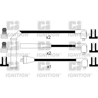 QUINTON HAZELL XC893 - Kit de câbles d'allumage