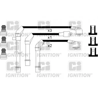 QUINTON HAZELL XC898 - Kit de câbles d'allumage