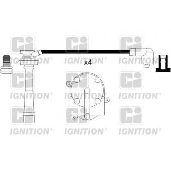 QUINTON HAZELL XC900 - Kit de câbles d'allumage