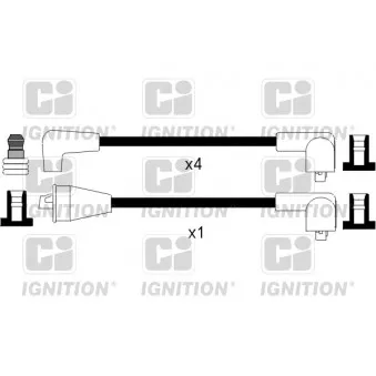 Kit de câbles d'allumage QUINTON HAZELL [XC909]